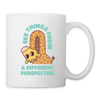 Giraffen sehen die Dinge aus einer anderen Perspektive - Tasse - Weiß - Rechts
