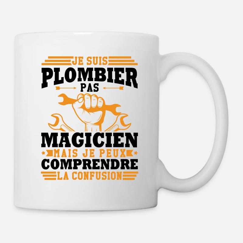 Je suis plombier - Mug blanc - blanc