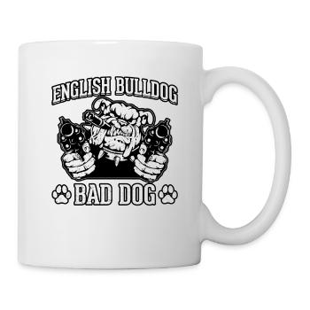 English Bulldog Bad Dog - Mug - white - Right