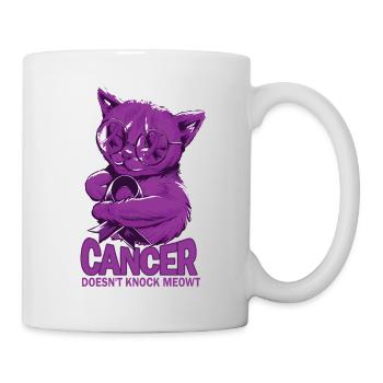 Cancer doesn't defeat pancreatic cancer - Mug - white - Right