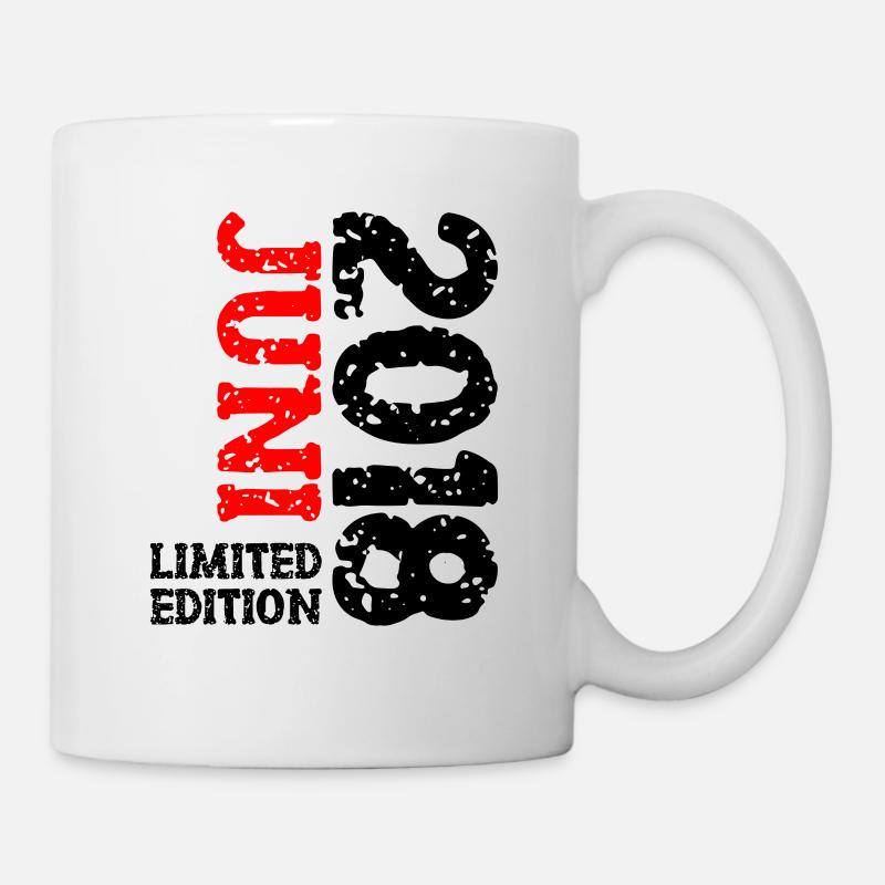 2018 Juni Limited Edition Geburtstag Geschenk - Tasse - Weiß