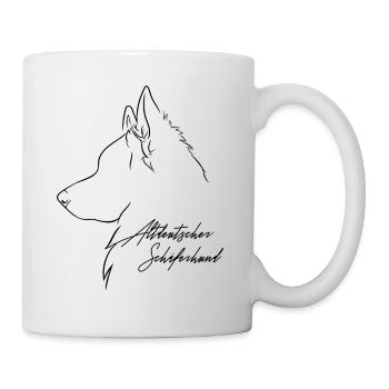 Altdeutscher Schäferhund Profil Hunde Wilsigns - Tasse - Weiß - Rechts