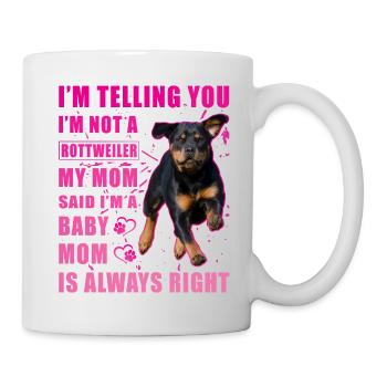 Dicton Rottweiler - Mug blanc - blanc - Droite
