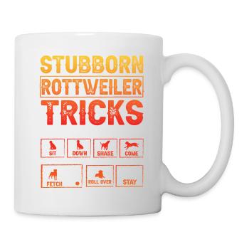 Stubborn Rottweiler Tricks - Tasse - Weiß - Rechts