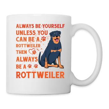 Rottweiler drôle de dicton - Mug blanc - blanc - Droite