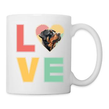 J’adore Rottweiler - Mug blanc - blanc - Droite