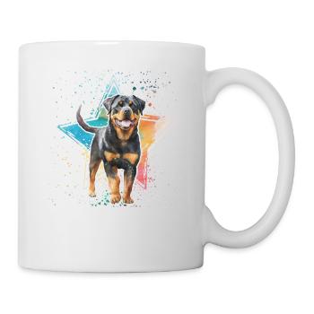 Rottweiler Rétro - Mug blanc - blanc - Droite