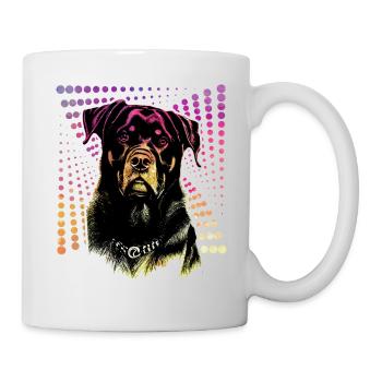 Rottweiler - Tasse - Weiß - Rechts