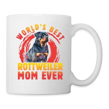 World's best Rottweiler Mom ever - Tasse - Weiß - Rechts