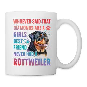 Rottweiler Womens best friend - Mug - white - Right