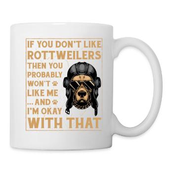 Rottweiler drôle de dicton - Mug blanc - blanc - Droite