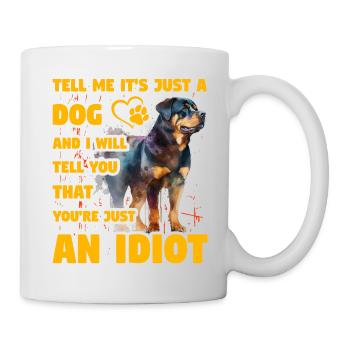 Rottweiler drôle de dicton - Mug blanc - blanc - Droite