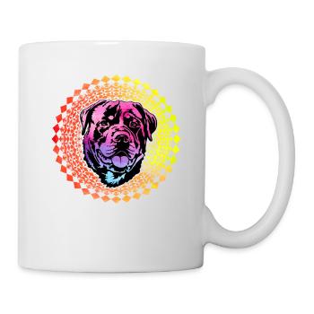 Rottweiler Retro - Tasse - Weiß - Rechts