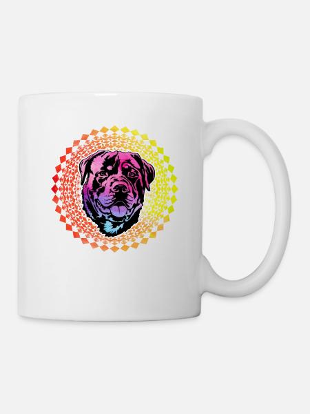 Rottweiler Retro - Tasse - Weiß