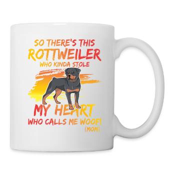 Rottweiler Mom - Tasse - Weiß - Rechts