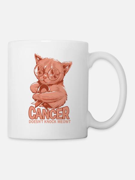 Krebs Besiegt Gebärmutterkrebs Nicht - Tasse - Weiß