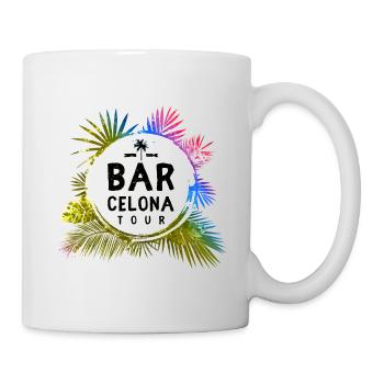 Barcelona Tour Travel Colorful - Mug - white - Right