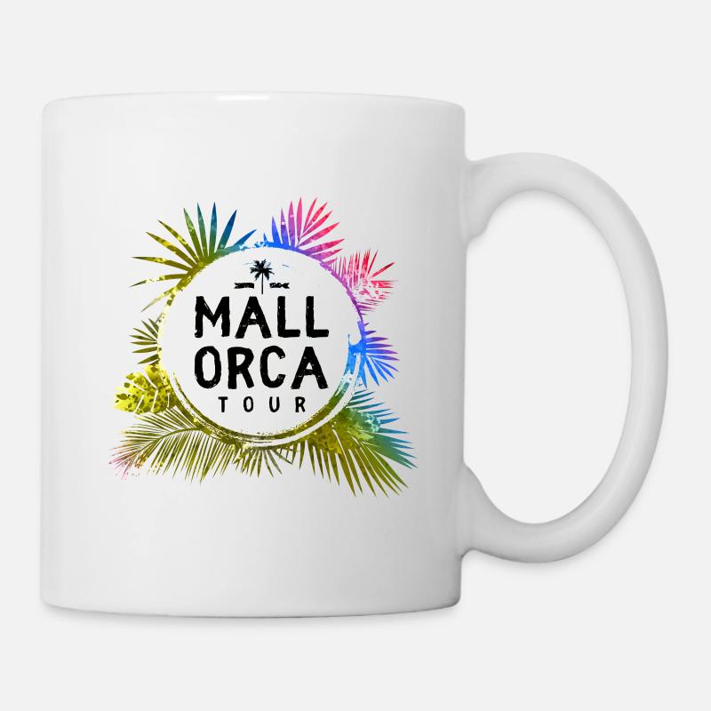 Mallorca Tour Voyage coloré - Mug blanc - blanc