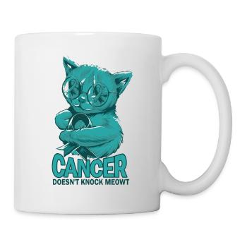 Cancer doesn't hit cervical cancer - Mug - white - Right