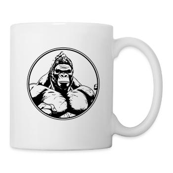 Gorilla Workout Fitness Muscles - Mug blanc - blanc - Droite