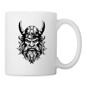 Casque Viking Head - Mug blanc - blanc - Droite