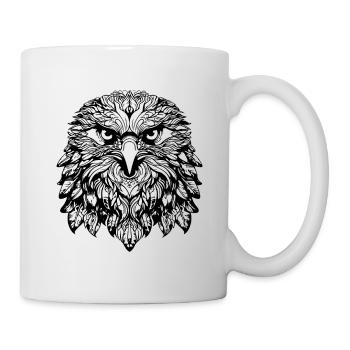 Aigle Mandala Boho - Mug blanc - blanc - Droite