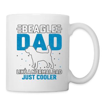 Beagle Dad comme un papa normal juste Cooler - Mug blanc - blanc - Droite