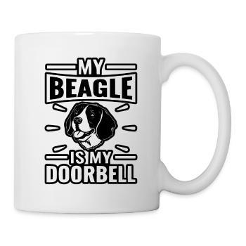 Mon Beagle est ma sonnette - Mug blanc - blanc - Droite