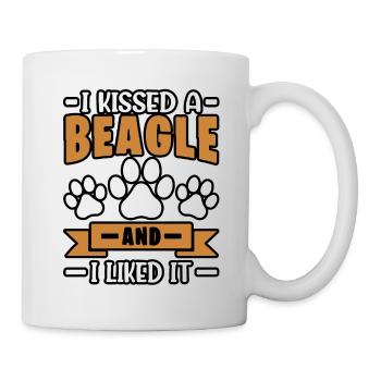 I kissed a beagle and I liked it - Tasse - Weiß - Rechts