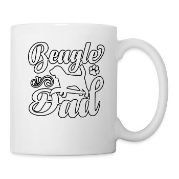Beagle dad - Mug - white - Right