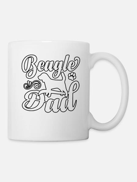 Papa Beagle - Mug blanc - blanc