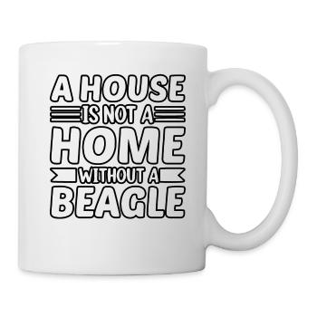 Une maison n’est pas une maison sans Beagle - Mug blanc - blanc - Droite