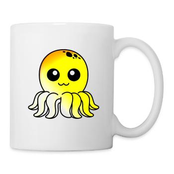 Krake Comic Tier - Tasse - Weiß - Rechts