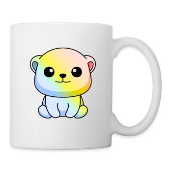 Eisbär Comic Tier - Tasse - Weiß - Rechts