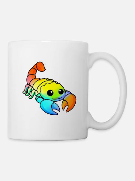 Skorpion Comic Tier - Tasse - Weiß