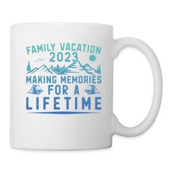 Vacances d’été en famille Créer des souvenirs - Mug blanc - blanc - Droite