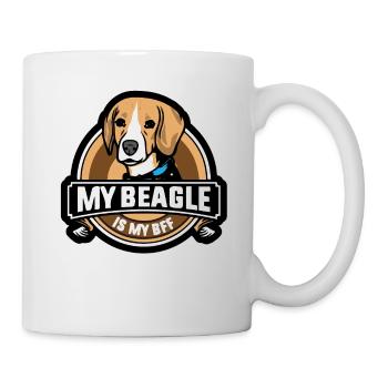 Mon Beagle est ma meilleure amie - Mug blanc - blanc - Droite