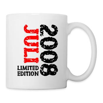 2008 Juli Limited Edition Geburtstag Geschenk - Tasse - Weiß - Rechts