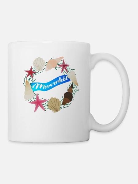 Meerverliebt - Tasse - Weiß