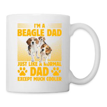 Je suis un père Beagle comme un père normal - Mug blanc - blanc - Droite