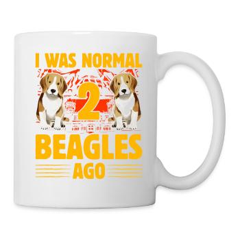 I was normal 2 Beagles ago Beagle - Mug - white - Right