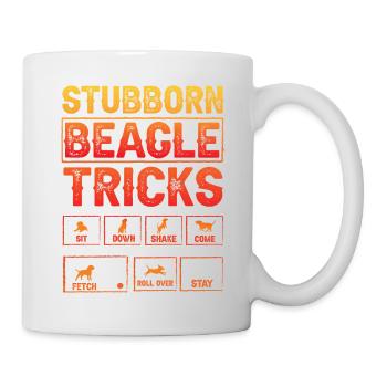 Stubborn Beagle Tricks - Mug - white - Right