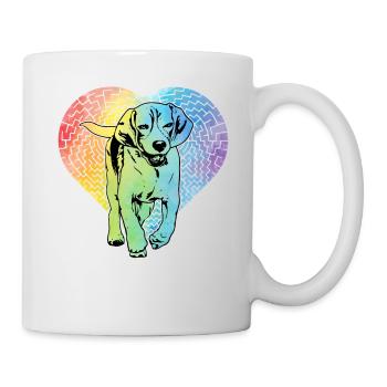 Beagle Dog Retro - Mug - white - Right