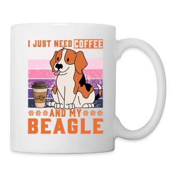 I just need Coffee and my Beagle - Mug - white - Right