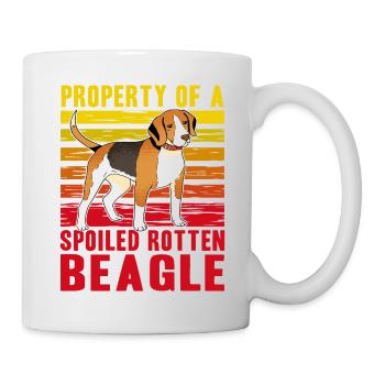 Property of a spoiled rotten Beagle - Mug - white - Right