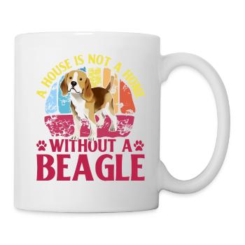 Une maison n’est pas une maison sans Beagle - Mug blanc - blanc - Droite