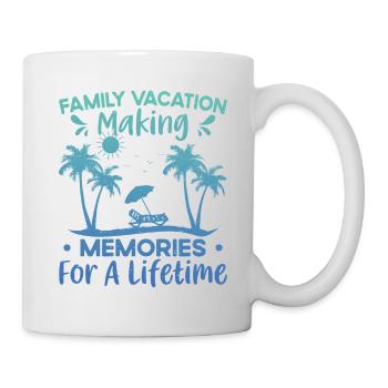 Vacances d’été en famille Créer des souvenirs - Mug blanc - blanc - Droite