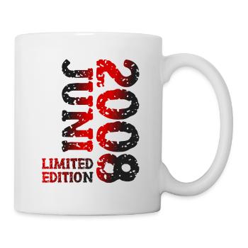 2008 Juni Limited Edition Geburtstag Geschenk - Tasse - Weiß - Rechts