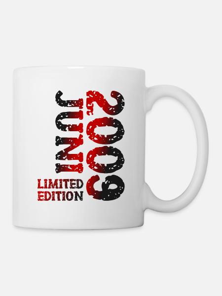 2009 Juni Limited Edition Geburtstag Geschenk - Tasse - Weiß