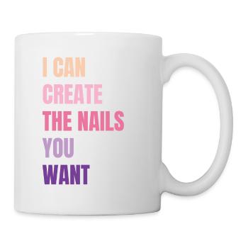 I create the nails you want manicure - Mug - white - Right